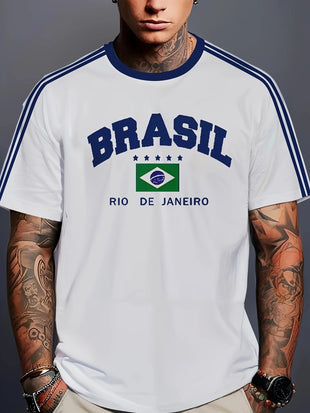 Brasilien Sport T-shirt Weiss RIO DE JANERIO