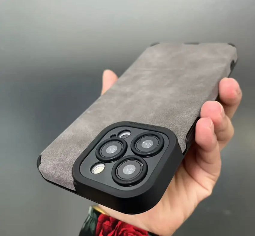 IPHONE 2024 Neue Mode Luxus Kunstleder Matte Handyhüllen