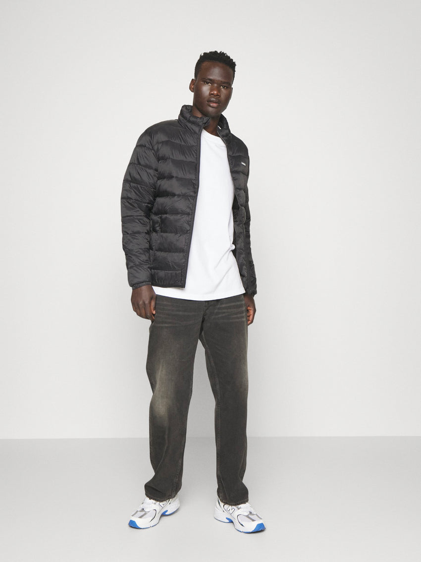 Jack & Jones JJVINCENT PUFFER COLLAR - Übergangsjacke - Black