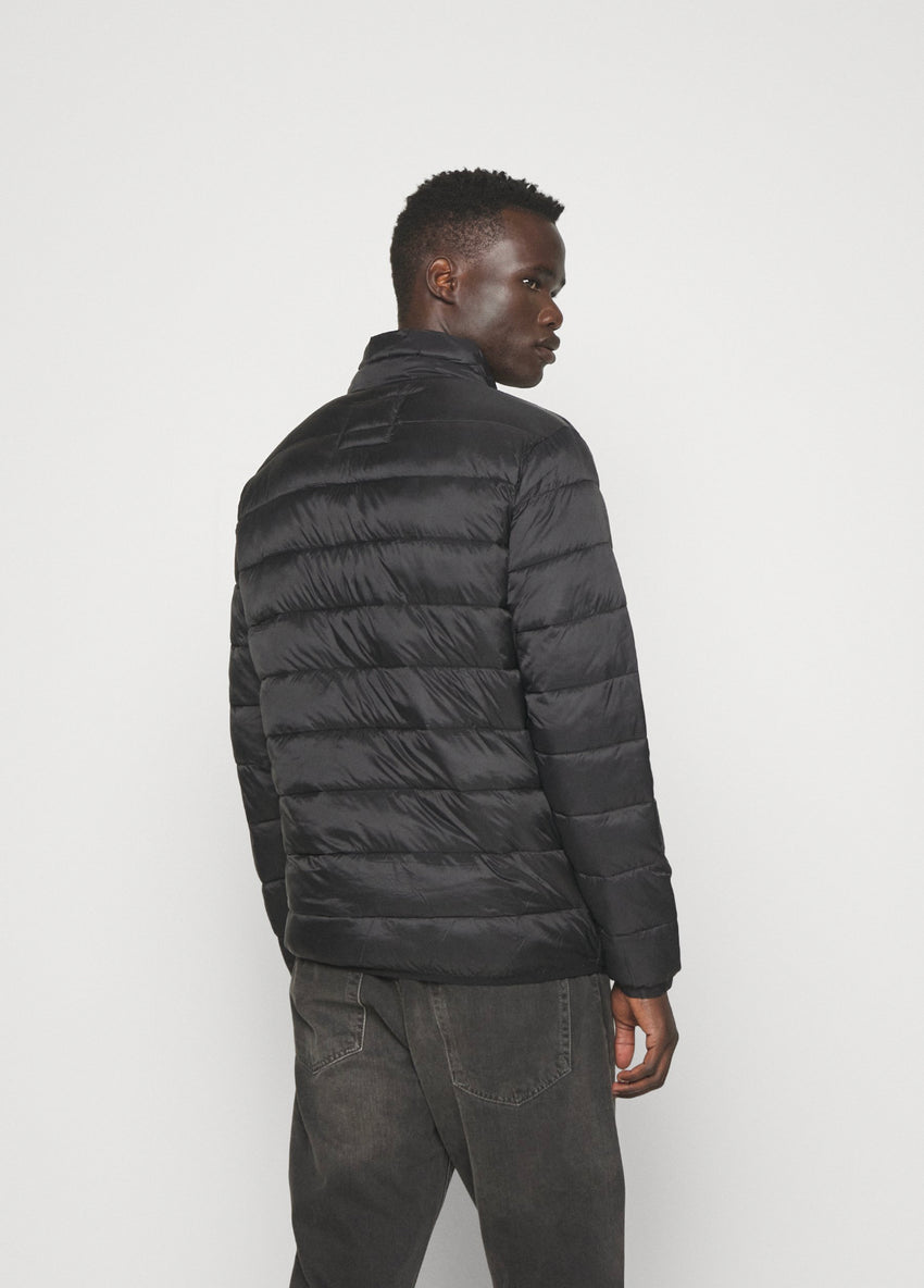 Jack & Jones JJVINCENT PUFFER COLLAR - Übergangsjacke - Black