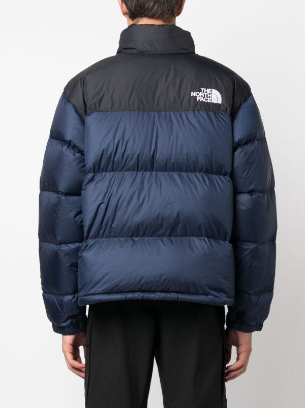 NEU! THE NORTH FACE 1996 Retro Nupste Daunenjacke Marineblau mit Kapuze UNISEX