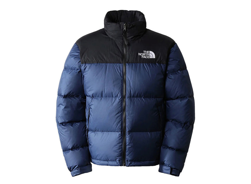 NEU! THE NORTH FACE 1996 Retro Nupste Daunenjacke Marineblau mit Kapuze UNISEX