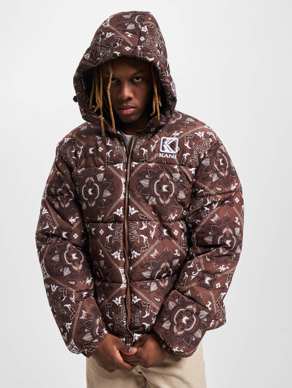 Karl Kani OG PAISLEY PUFFER - Winterjacke - brown