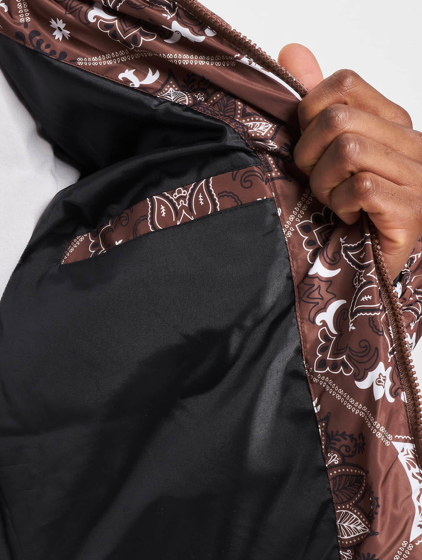 Karl Kani OG PAISLEY PUFFER - Winterjacke - brown