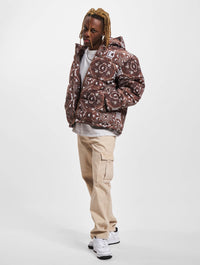Karl Kani OG PAISLEY PUFFER - Winterjacke - brown