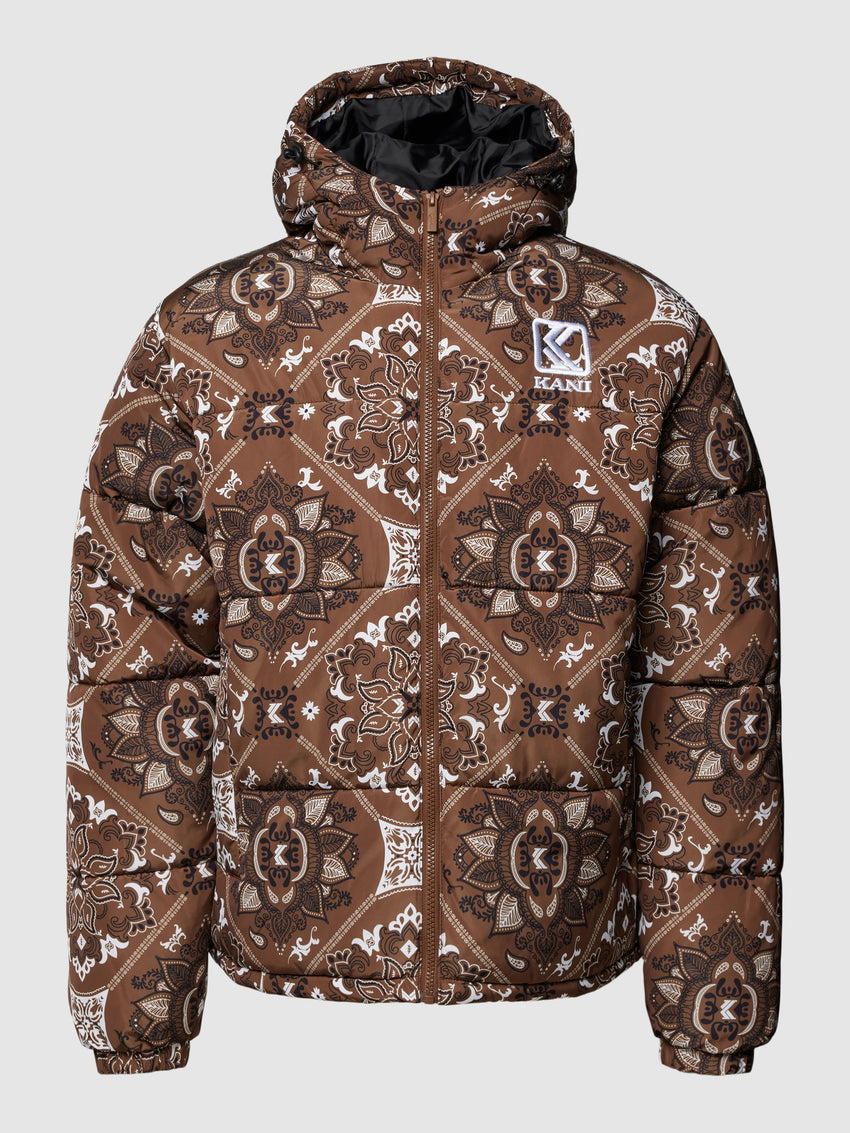 Karl Kani OG PAISLEY PUFFER - Winterjacke - brown