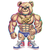 MP42 Design - Muskulöser Bär T-Shirt - 100% Baumwolle