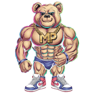 MP42 Design - Muskulöser Bär T-Shirt - 100% Baumwolle