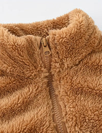 Fleece Kuschelweste für Kinder - brown