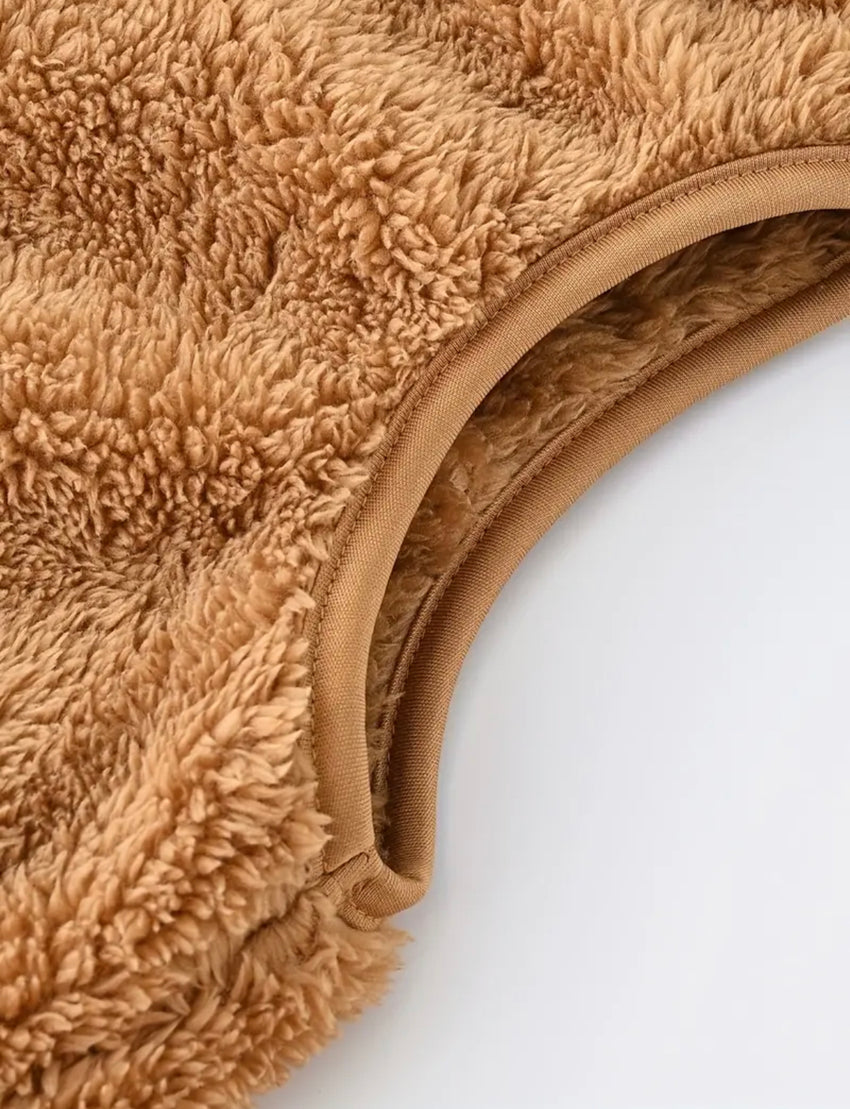 Fleece Kuschelweste für Kinder - brown