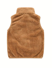 Fleece Kuschelweste für Kinder - brown
