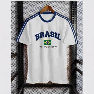 Brasilien Sport T-shirt Weiss RIO DE JANERIO