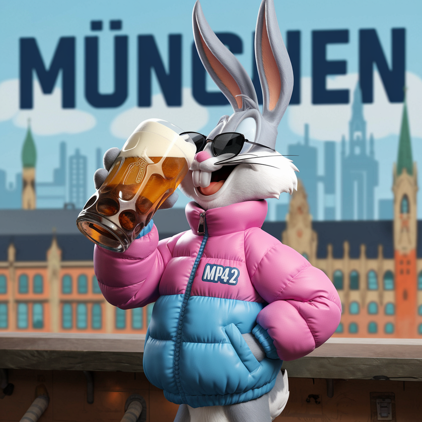 MP42 Design - Bugs in München T-shirt - 100% Baumwolle