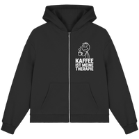 Lucky und sein Kaffee - Fluffy Boxcut Zipper