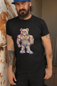MP42 Design - Muskulöser Bär T-Shirt - 100% Baumwolle
