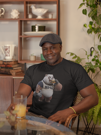 MP42 Design - Fauler Panda T-shirt - 100% Baumwolle
