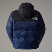 NEU! THE NORTH FACE 1996 Retro Nupste Daunenjacke Marineblau mit Kapuze UNISEX