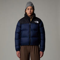 NEU! THE NORTH FACE 1996 Retro Nupste Daunenjacke Marineblau mit Kapuze UNISEX